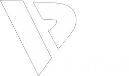VirtualDoers Logo White Color